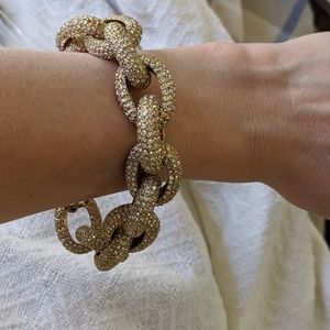 J Crew Pave Link Bracelet